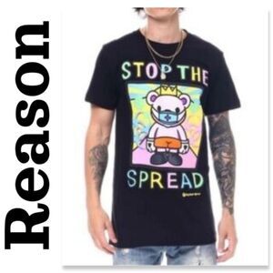 NWT Reason Brand Stop The Spread Shirt